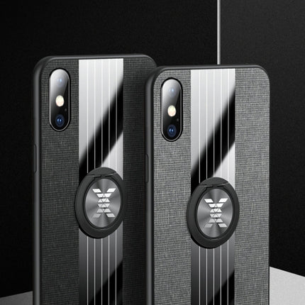 XINLI Stitching Cloth Textue Shockproof TPU Protective Case with Ring Holder, For iPhone XS Max, For iPhone 6 / 6s, For iPhone 6 Plus / 6s Plus