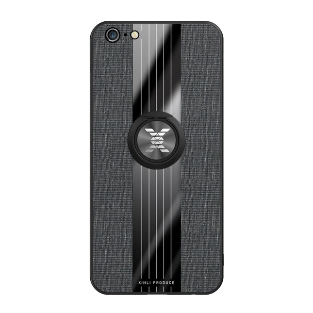 XINLI Stitching Cloth Textue Shockproof TPU Protective Case with Ring Holder, For iPhone 6 / 6s, For iPhone 6 Plus / 6s Plus
