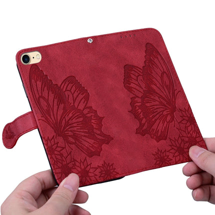 Retro Skin Feel Butterflies Embossing Horizontal Flip Leather Case with Holder & Card Slots & Wallet, For iPhone 6 / 6s, For iPhone 6 Plus / 6s Plus, For iPhone SE 2022 / SE 2020 / 8 / 7, For iPhone 8 Plus / 7Plus