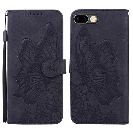 Retro Skin Feel Butterflies Embossing Horizontal Flip Leather Case with Holder & Card Slots & Wallet, For iPhone 6 / 6s, For iPhone 6 Plus / 6s Plus, For iPhone SE 2022 / SE 2020 / 8 / 7, For iPhone 8 Plus / 7Plus