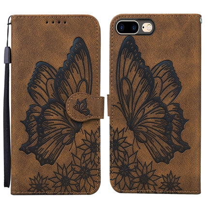 Retro Skin Feel Butterflies Embossing Horizontal Flip Leather Case with Holder & Card Slots & Wallet, For iPhone 6 / 6s, For iPhone 6 Plus / 6s Plus, For iPhone SE 2022 / SE 2020 / 8 / 7, For iPhone 8 Plus / 7Plus