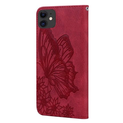 Retro Skin Feel Butterflies Embossing Horizontal Flip Leather Case with Holder & Card Slots & Wallet, For iPhone 11, For iPhone 11 Pro, For iPhone 11 Pro Max, For iPhone 12 mini
