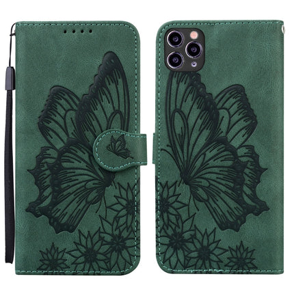 Retro Skin Feel Butterflies Embossing Horizontal Flip Leather Case with Holder & Card Slots & Wallet, For iPhone 11, For iPhone 11 Pro, For iPhone 11 Pro Max, For iPhone 12 mini
