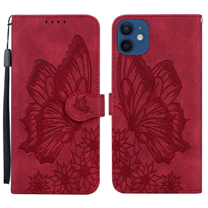 Retro Skin Feel Butterflies Embossing Horizontal Flip Leather Case with Holder & Card Slots & Wallet, For iPhone 11, For iPhone 11 Pro, For iPhone 11 Pro Max, For iPhone 12 mini