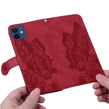 Retro Skin Feel Butterflies Embossing Horizontal Flip Leather Case with Holder & Card Slots & Wallet, For iPhone 12 / 12 Pro, For iPhone 12 Pro Max, For iPhone XR, For iPhone X / XS