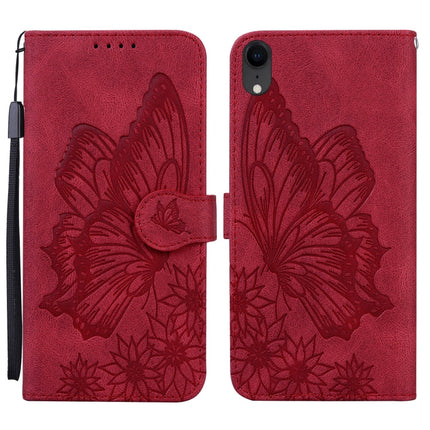 Retro Skin Feel Butterflies Embossing Horizontal Flip Leather Case with Holder & Card Slots & Wallet, For iPhone 12 / 12 Pro, For iPhone 12 Pro Max, For iPhone XR, For iPhone X / XS