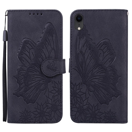 Retro Skin Feel Butterflies Embossing Horizontal Flip Leather Case with Holder & Card Slots & Wallet, For iPhone 12 / 12 Pro, For iPhone 12 Pro Max, For iPhone XR, For iPhone X / XS