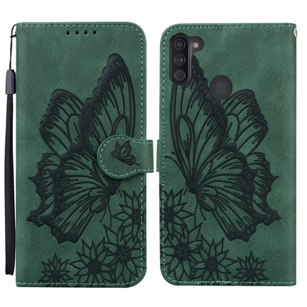 Retro Skin Feel Butterflies Embossing Horizontal Flip Leather Case with Holder & Card Slots & Wallet, For Samsung Galaxy A11, For Samsung Galaxy A12 5G, For Samsung Galaxy A21, For Samsung Galaxy A21s