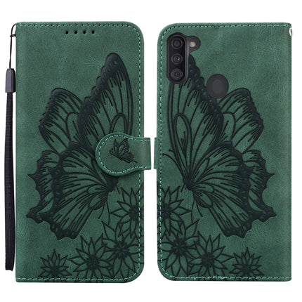 Retro Skin Feel Butterflies Embossing Horizontal Flip Leather Case with Holder & Card Slots & Wallet, For Samsung Galaxy A11, For Samsung Galaxy A12 5G, For Samsung Galaxy A21, For Samsung Galaxy A21s