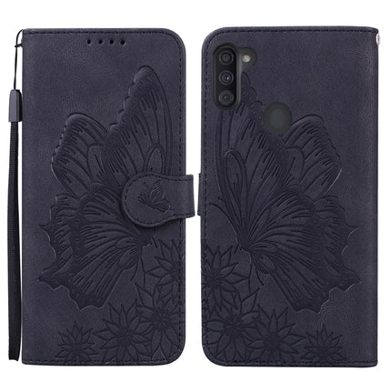 Retro Skin Feel Butterflies Embossing Horizontal Flip Leather Case with Holder & Card Slots & Wallet, For Samsung Galaxy A11, For Samsung Galaxy A12 5G, For Samsung Galaxy A21, For Samsung Galaxy A21s