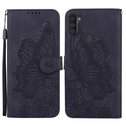 Retro Skin Feel Butterflies Embossing Horizontal Flip Leather Case with Holder & Card Slots & Wallet, For Samsung Galaxy A11, For Samsung Galaxy A12 5G, For Samsung Galaxy A21, For Samsung Galaxy A21s