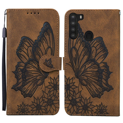 Retro Skin Feel Butterflies Embossing Horizontal Flip Leather Case with Holder & Card Slots & Wallet, For Samsung Galaxy A11, For Samsung Galaxy A12 5G, For Samsung Galaxy A21, For Samsung Galaxy A21s