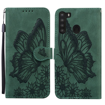 Retro Skin Feel Butterflies Embossing Horizontal Flip Leather Case with Holder & Card Slots & Wallet, For Samsung Galaxy A11, For Samsung Galaxy A12 5G, For Samsung Galaxy A21, For Samsung Galaxy A21s
