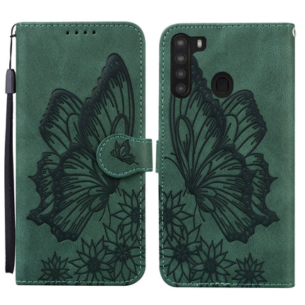 Retro Skin Feel Butterflies Embossing Horizontal Flip Leather Case with Holder & Card Slots & Wallet, For Samsung Galaxy A11, For Samsung Galaxy A12 5G, For Samsung Galaxy A21, For Samsung Galaxy A21s