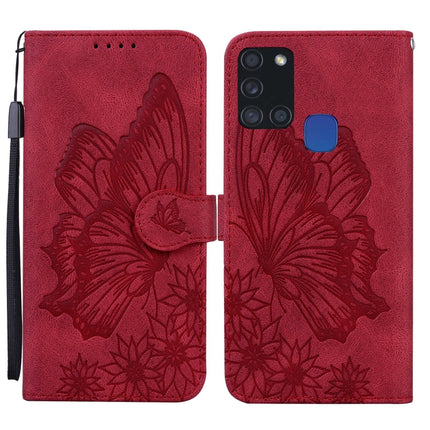 Retro Skin Feel Butterflies Embossing Horizontal Flip Leather Case with Holder & Card Slots & Wallet, For Samsung Galaxy A11, For Samsung Galaxy A12 5G, For Samsung Galaxy A21, For Samsung Galaxy A21s