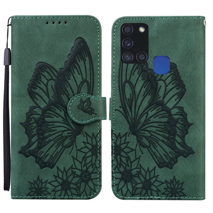 Retro Skin Feel Butterflies Embossing Horizontal Flip Leather Case with Holder & Card Slots & Wallet, For Samsung Galaxy A11, For Samsung Galaxy A12 5G, For Samsung Galaxy A21, For Samsung Galaxy A21s