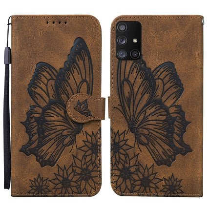 Retro Skin Feel Butterflies Embossing Horizontal Flip Leather Case with Holder & Card Slots & Wallet, For Samsung Galaxy A42 5G, For Samsung Galaxy A51, For Samsung Galaxy A71, For Samsung Galaxy Note20 Ultra