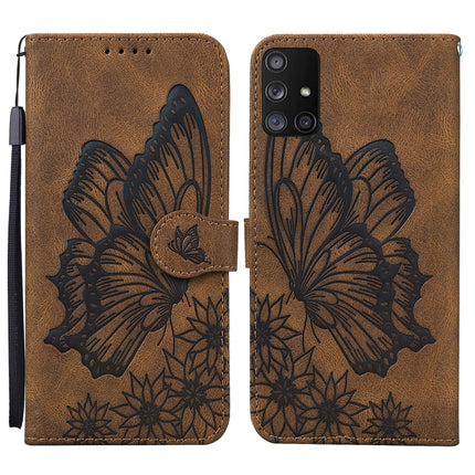 Retro Skin Feel Butterflies Embossing Horizontal Flip Leather Case with Holder & Card Slots & Wallet, For Samsung Galaxy A42 5G, For Samsung Galaxy A51, For Samsung Galaxy A71, For Samsung Galaxy Note20 Ultra