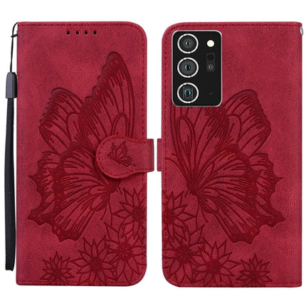 Retro Skin Feel Butterflies Embossing Horizontal Flip Leather Case with Holder & Card Slots & Wallet, For Samsung Galaxy A42 5G, For Samsung Galaxy A51, For Samsung Galaxy A71, For Samsung Galaxy Note20 Ultra