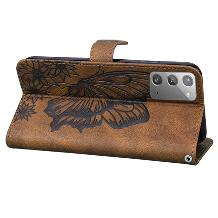 Retro Skin Feel Butterflies Embossing Horizontal Flip Leather Case with Holder & Card Slots & Wallet, For Samsung Galaxy Note20, For Samsung Galaxy Note20 5G, For Samsung Galaxy S20, For Samsung Galaxy S20 FE