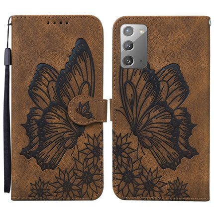 Retro Skin Feel Butterflies Embossing Horizontal Flip Leather Case with Holder & Card Slots & Wallet, For Samsung Galaxy Note20, For Samsung Galaxy Note20 5G, For Samsung Galaxy S20, For Samsung Galaxy S20 FE