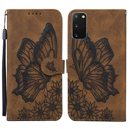 Retro Skin Feel Butterflies Embossing Horizontal Flip Leather Case with Holder & Card Slots & Wallet, For Samsung Galaxy Note20, For Samsung Galaxy Note20 5G, For Samsung Galaxy S20, For Samsung Galaxy S20 FE