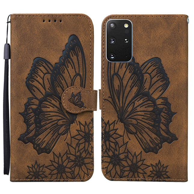 Retro Skin Feel Butterflies Embossing Horizontal Flip Leather Case with Holder & Card Slots & Wallet, For Samsung Galaxy S20+, For Samsung Galaxy S20 Ultra, For Samsung Galaxy S21 5G, For Samsung Galaxy S21 Ultra  5G