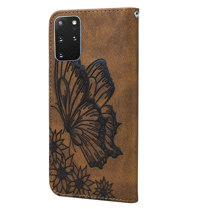 Retro Skin Feel Butterflies Embossing Horizontal Flip Leather Case with Holder & Card Slots & Wallet, For Samsung Galaxy S20+, For Samsung Galaxy S20 Ultra, For Samsung Galaxy S21 5G, For Samsung Galaxy S21 Ultra  5G