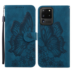 Retro Skin Feel Butterflies Embossing Horizontal Flip Leather Case with Holder & Card Slots & Wallet, For Samsung Galaxy S20+, For Samsung Galaxy S20 Ultra, For Samsung Galaxy S21 5G, For Samsung Galaxy S21 Ultra  5G