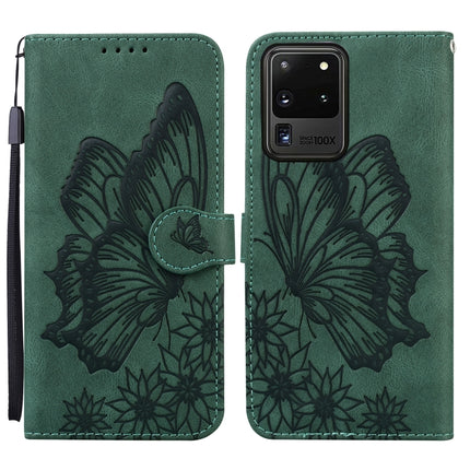 Retro Skin Feel Butterflies Embossing Horizontal Flip Leather Case with Holder & Card Slots & Wallet, For Samsung Galaxy S20+, For Samsung Galaxy S20 Ultra, For Samsung Galaxy S21 5G, For Samsung Galaxy S21 Ultra  5G