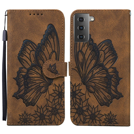 Retro Skin Feel Butterflies Embossing Horizontal Flip Leather Case with Holder & Card Slots & Wallet, For Samsung Galaxy S20+, For Samsung Galaxy S20 Ultra, For Samsung Galaxy S21 5G, For Samsung Galaxy S21 Ultra  5G