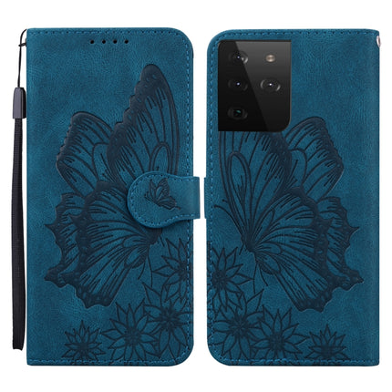 Retro Skin Feel Butterflies Embossing Horizontal Flip Leather Case with Holder & Card Slots & Wallet, For Samsung Galaxy S20+, For Samsung Galaxy S20 Ultra, For Samsung Galaxy S21 5G, For Samsung Galaxy S21 Ultra  5G