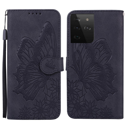 Retro Skin Feel Butterflies Embossing Horizontal Flip Leather Case with Holder & Card Slots & Wallet, For Samsung Galaxy S20+, For Samsung Galaxy S20 Ultra, For Samsung Galaxy S21 5G, For Samsung Galaxy S21 Ultra  5G