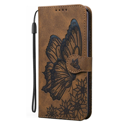 Retro Skin Feel Butterflies Embossing Horizontal Flip Leather Case with Holder & Card Slots & Wallet, For Samsung Galaxy S21+ 5G