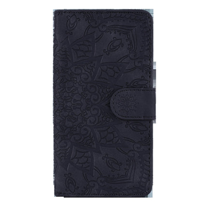 Calf Pattern Mandala Double Folding Design Embossed Leather Case with Wallet & Holder & Card Slots, For Xiaomi Redmi Note 8 Pro, For Galaxy A10s, For Galaxy A20s, For Galaxy A30s / A50s, For Xiaomi Mi CC9e / Mi A3