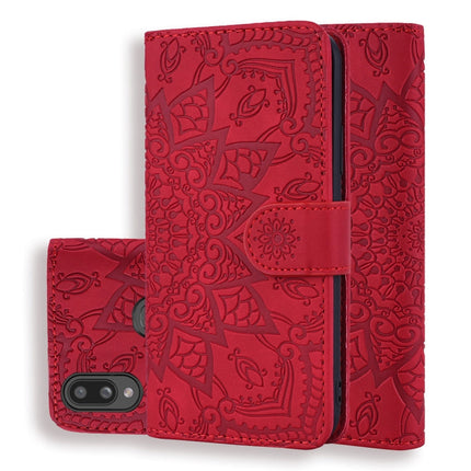 Calf Pattern Mandala Double Folding Design Embossed Leather Case with Wallet & Holder & Card Slots, For Xiaomi Redmi Note 8 Pro, For Galaxy A10s, For Galaxy A20s, For Galaxy A30s / A50s, For Xiaomi Mi CC9e / Mi A3