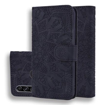 Calf Pattern Mandala Double Folding Design Embossed Leather Case with Wallet & Holder & Card Slots, For Xiaomi Redmi Note 8 Pro, For Galaxy A10s, For Galaxy A20s, For Galaxy A30s / A50s, For Xiaomi Mi CC9e / Mi A3