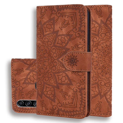 Calf Pattern Mandala Double Folding Design Embossed Leather Case with Wallet & Holder & Card Slots, For Xiaomi Redmi Note 8 Pro, For Galaxy A10s, For Galaxy A20s, For Galaxy A30s / A50s, For Xiaomi Mi CC9e / Mi A3