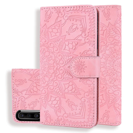 Calf Pattern Mandala Double Folding Design Embossed Leather Case with Wallet & Holder & Card Slots, For Xiaomi Redmi Note 8 Pro, For Galaxy A10s, For Galaxy A20s, For Galaxy A30s / A50s, For Xiaomi Mi CC9e / Mi A3