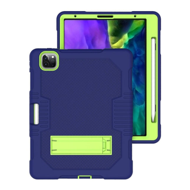 Contrast Color Robot Shockproof Silicone + PC Protective Case with Holder