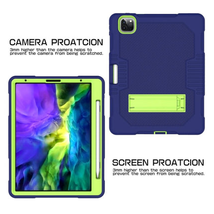 Contrast Color Robot Shockproof Silicone + PC Protective Case with Holder