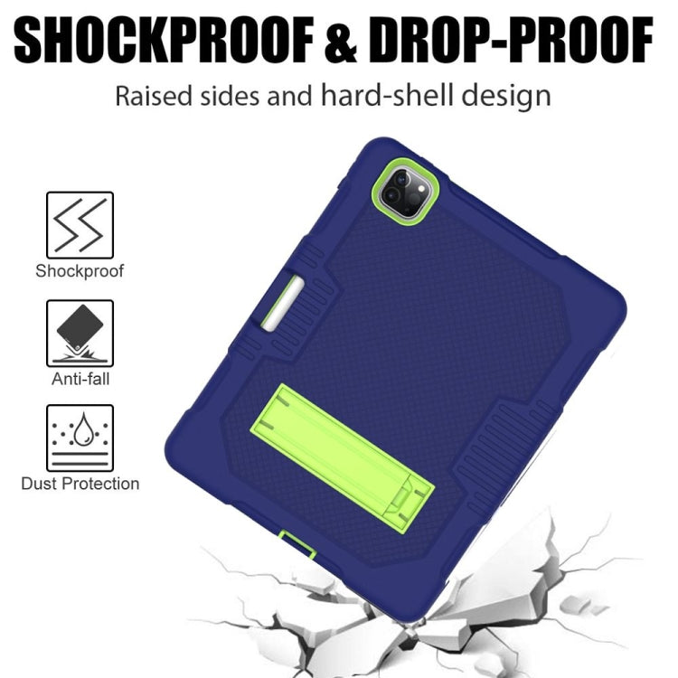 Contrast Color Robot Shockproof Silicone + PC Protective Case with Holder, For iPad Pro 12.9 inch (2018/2020), For iPad mini 5 & 4, For iPad 9.7 (2017/2018), For Samsung Galaxy Tab S6 Lite P610