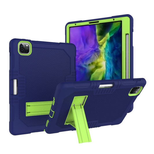 Contrast Color Robot Shockproof Silicone + PC Protective Case with Holder, For iPad Pro 12.9 inch (2018/2020), For iPad mini 5 & 4, For iPad 9.7 (2017/2018)