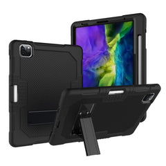 Contrast Color Robot Shockproof Silicone + PC Protective Case with Holder