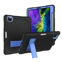 Contrast Color Robot Shockproof Silicone + PC Protective Case with Holder