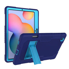 Contrast Color Robot Shockproof Silicone + PC Protective Case with Holder
