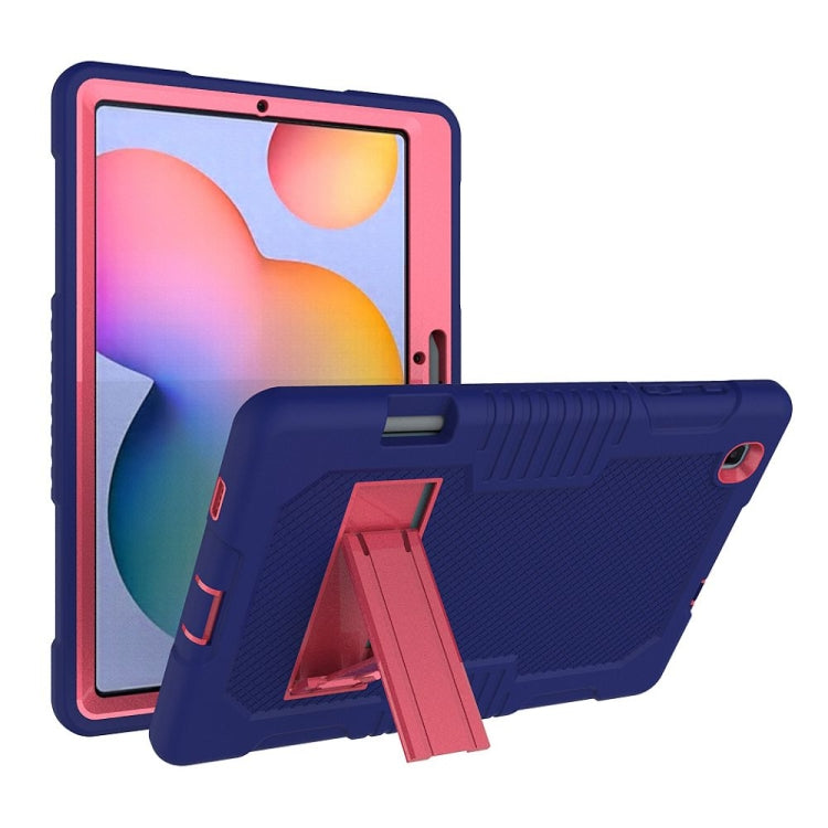 Contrast Color Robot Shockproof Silicone + PC Protective Case with Holder, For iPad Pro 12.9 inch (2018/2020), For iPad mini 5 & 4, For iPad 9.7 (2017/2018), For Samsung Galaxy Tab S6 Lite P610