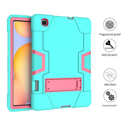 Contrast Color Robot Shockproof Silicon + PC Protective Case with Holder, For Samsung Galaxy Tab S6 Lite P610, For Samsung Galaxy Tab A 8.4 (2020) T307