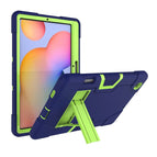 For Samsung Galaxy Tab S6 Lite P610 / Navy Blue + Yellow-green