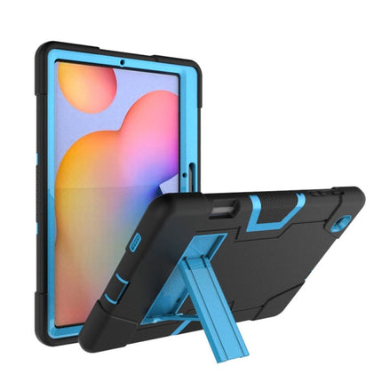 Contrast Color Robot Shockproof Silicon + PC Protective Case with Holder, For Samsung Galaxy Tab S6 Lite P610, For Samsung Galaxy Tab A 8.4 (2020) T307